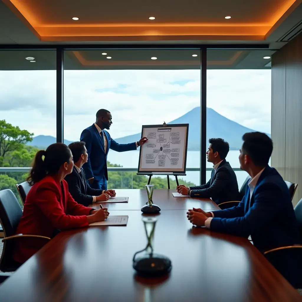 Creative team at work